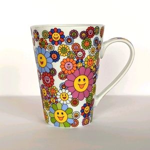 Barnes & Nobles mug with Flower design